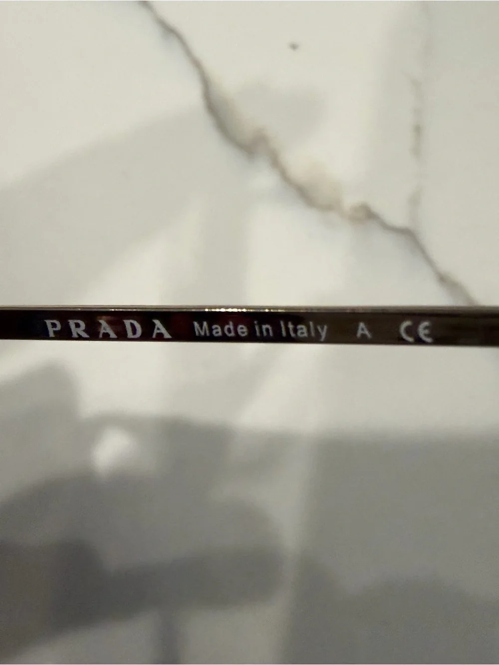 Prada Men’s Gold Frame Sunglasses with Gold-Tone Lenses